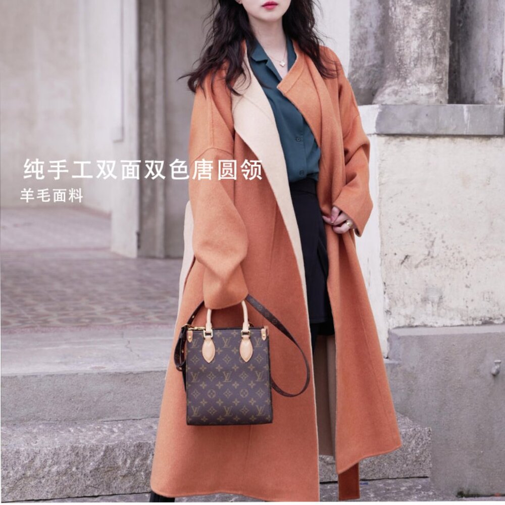 Chinese hanfu double sided wool Tang dynasty yuanlingpao coat
